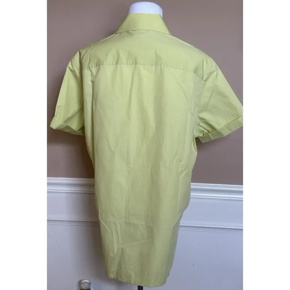 Gucci Short Sleeve Yellow Shirt 44 Euro (Oversized) IT 769558 NWT